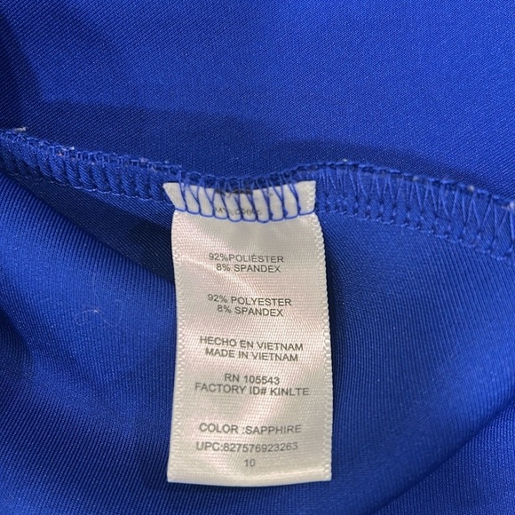 Milly For Design Nation Sapphire Blue Sleeveless Tank Scuba Fit & Flare Dress 10 - Picture 10 of 13